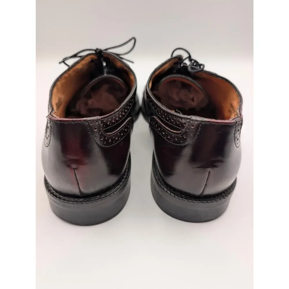 VTG Anthony Reed Burgundy Leather Cap-Toe Oxford Shoes Men's Size 11M
